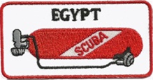 EGYPT SCUBA TANK PATCH