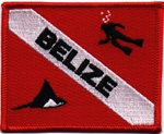 Belize Dive Flag Patch