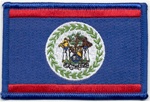 Belize Country Flag Patch 3.5 x 2.25