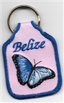 Belize Butterfly Key Ring Pink