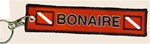 Bonaire Scuba Diver Key Ring/Zipper pull- Red