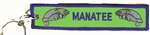 Manatee Key Ring green Background - WHOLESALE