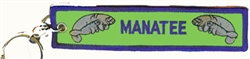 Manatee Key Ring green Background - WHOLESALE