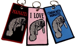 MANATEE KEY RINGS - PINK, BLUE AND BLACK