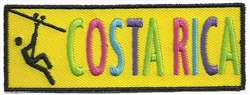 COSTA RICA EMBROIDERED PATCH - YELLOW