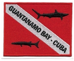 CUBA - GUANTANAMO BAY DIVE FLAG PATCH