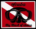 SCUBA - MY MASK OF CHOICE- 25 decals Wholesale