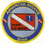 Advanced Rescue Diver Patches.