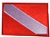 Dive Flag Patch - 2.5 x 3.5 - With Stick On Backing