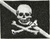 Dive Flag Patch - 1.5 x 1 BLACK WITH SKULL AND CROSS BONES  stick on patches - 10 patches