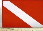Large Dive Flag Patch -  8.5 x 11