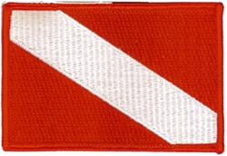 Dive Flag Patch - 4 x 6