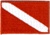 Dive Flag Patch - 4 x 6 - Wholesale - 10 patches