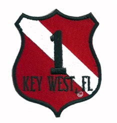 FLORIDA KEY WEST - MILE MARKER PATCH - stick on backing - WHOLESLE PRICES - 20 PATCHES