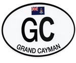 GRAND CAYMAN DECAL - GC OVAL