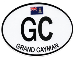 GRAND CAYMAN DECAL - GC OVAL