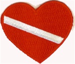 Heart Scuba Patch 2.5"
