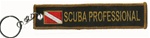 Scuba PROFESSIONAL - Key Ring - BLACK