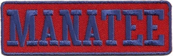 MANATEE PATCH -RED & BLUE