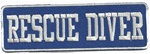 Rescue Diver - Blue and White-WHOLESALE 20 patches