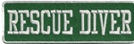 Rescue Diver - Green & White-WHOLESALE 20 patches
