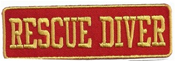 Rescue Diver - Red and Yellow - WHOLESALE 20 patches