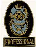 Professional Diver Patch -  Oval Wholesale Price 20 patches