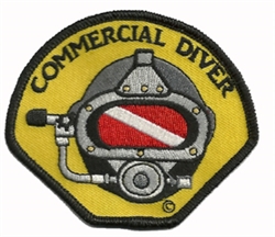 COMMERCIAL DIVER STICK ON PATCHES - YELLOW