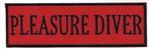 PLEASURE DIVER- Red and Black stick on patch