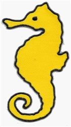 SEAHORSE PATCH - YELLOW - 20 patches Wholesale