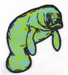 MANATEE - BLUE AND GREEN - PRINTED PATCH