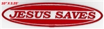 JESUS SAVES PATCH- 10 x 2 size
