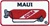 HAWAII- MAUI TANK PATCH