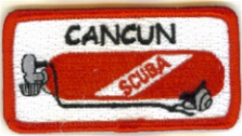 Mexico Cancun Scuba Tank Patch