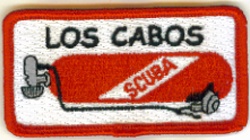 Mexico - Los Cabos Scuba Tank Patch - with stick on backing.