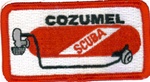 Mexico -Cozumel Scuba Tank Patch with stick on backing