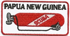 PAPUA NEW GUINEA SCUBA TANK PATCH