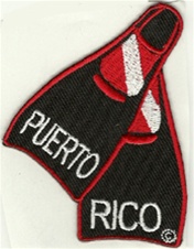 Puerto Rico Dive Fins Patch