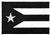 Puerto Rico Country Flag - BLACK AND WHITE